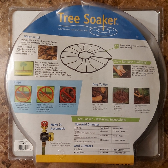 Nelson Tree Soaker Slow Release Tree Watering Ring, 1-3" Diameter, New - Picture 2 of 6